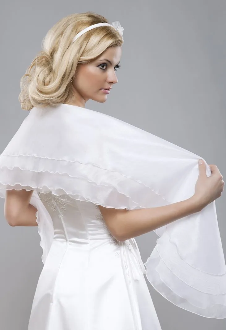 ---Stola per abiti da sposa online shop italiana a prezzo economico confezionata in organza--