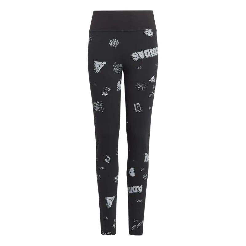ADIDAS LEGGINGS BRAND LOVE ALLOVER PRINT GIRL