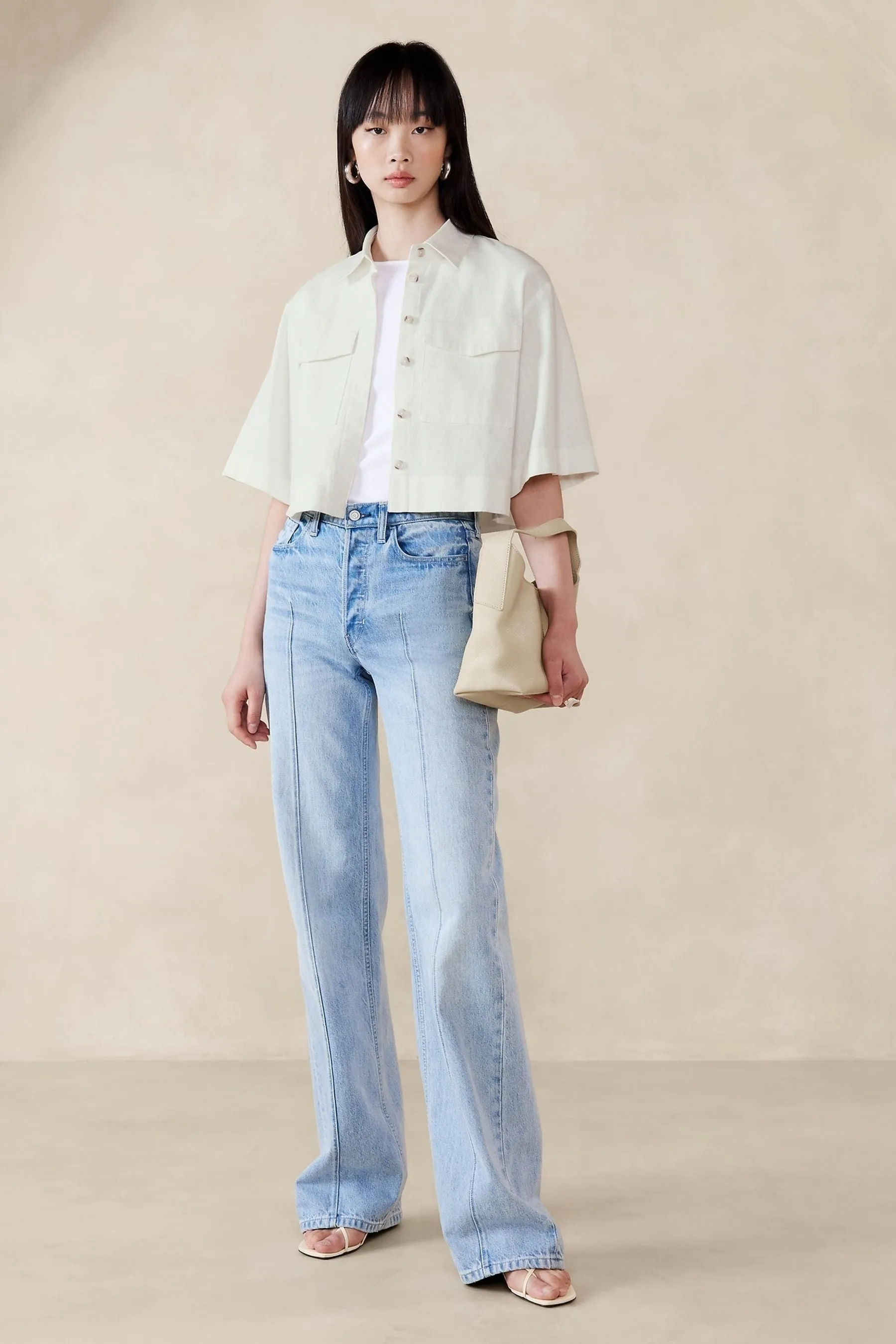 Banana Republic - Camicia in Corto cotone    