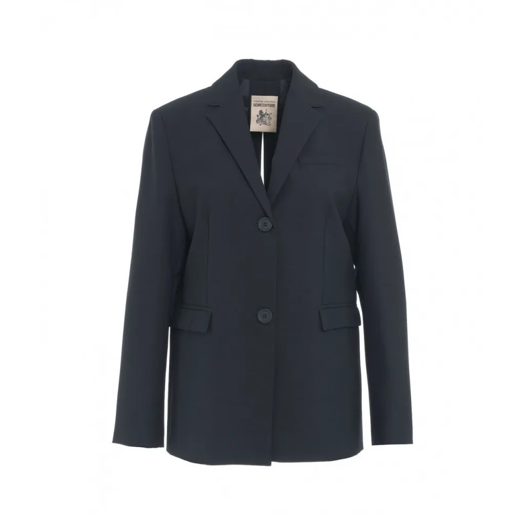 Blazer con spacco sul retro blu scuro