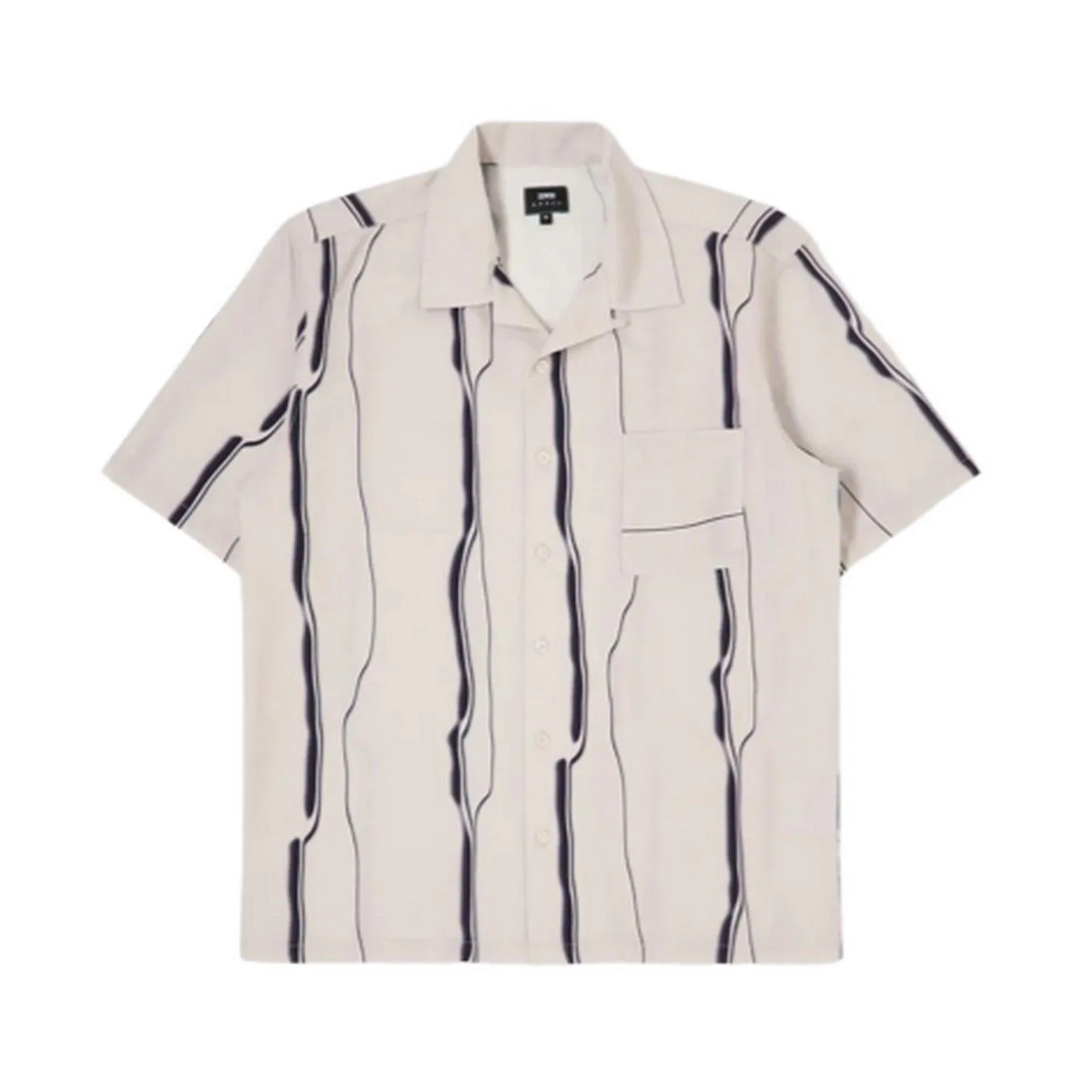 Camicie casual Uomo Edwin - Mercury Stripes Shirt Ss - Bianco