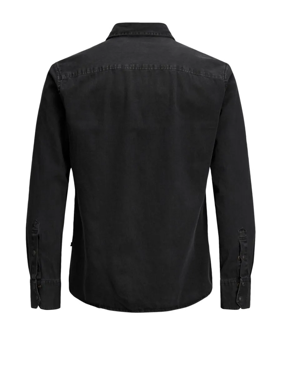 CAMICIE Ragazzo JACK&JONES 12148417 SHERIDAN DENIM BLACK