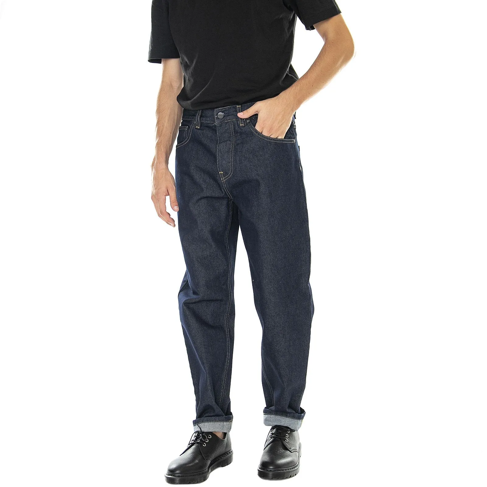 CARHARTT WIP Newal - Pantaloni Denim Jeans Uomo Blu    
