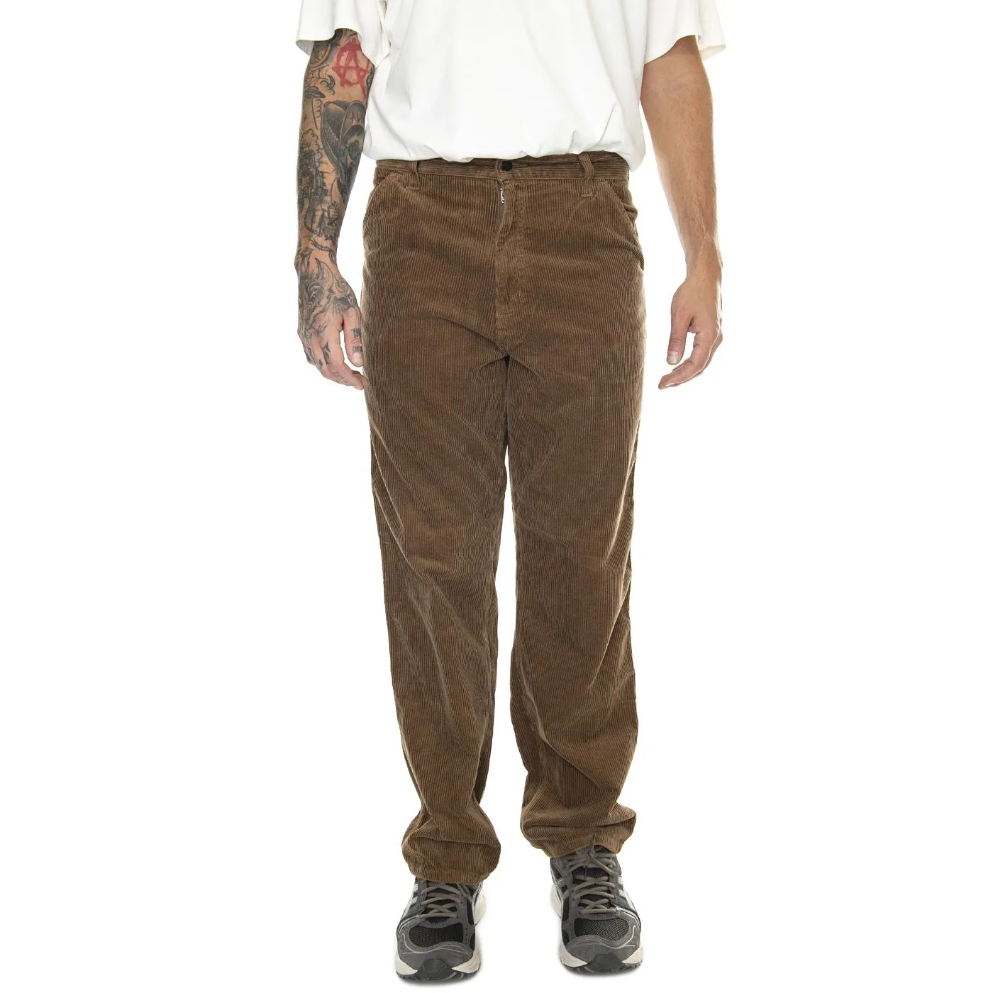 CARHARTT WIP Simple Pant Tamarind /rinsed - Pantaloni Uomo Marroni    