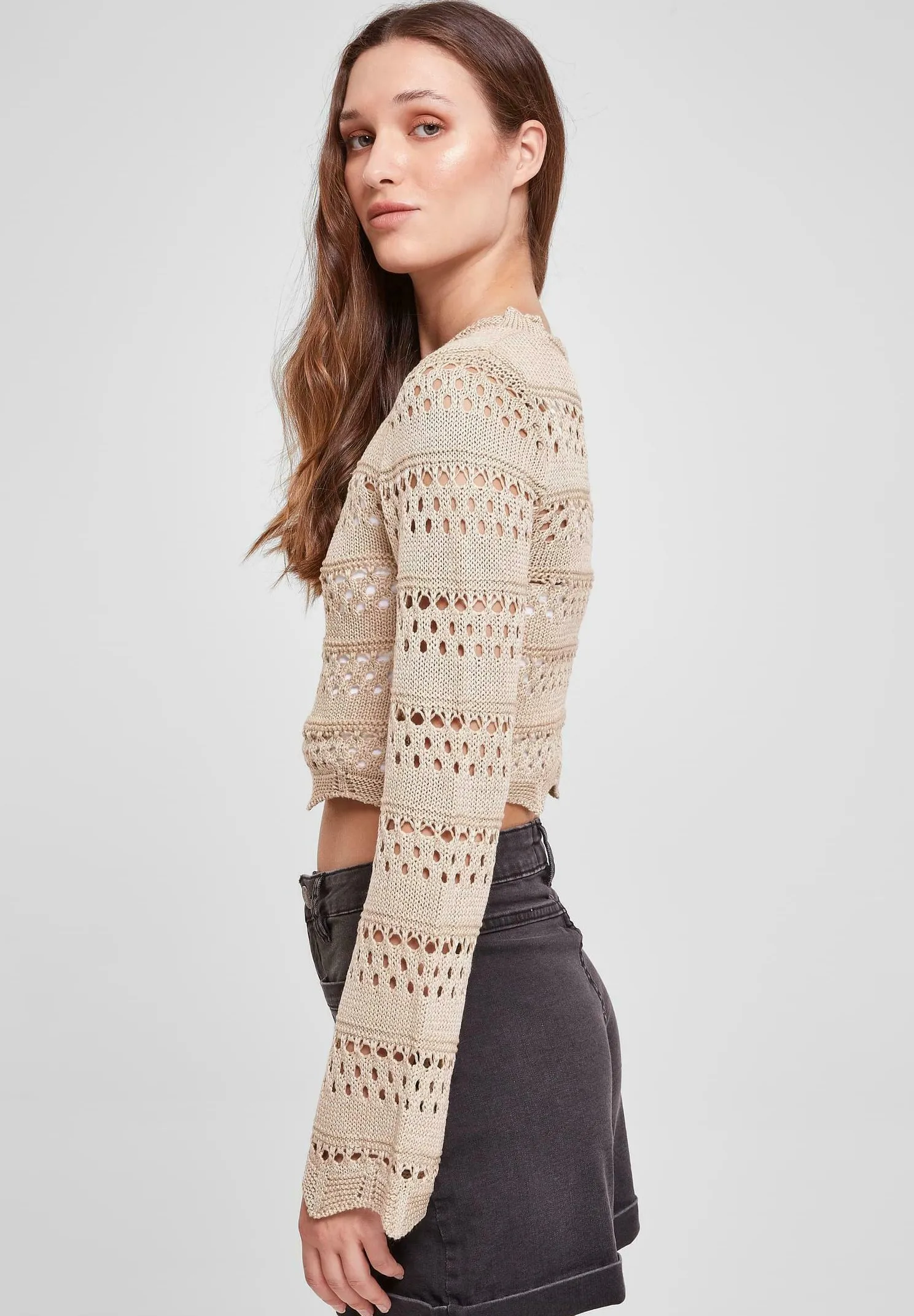 CROPPED CROCHET - Maglione