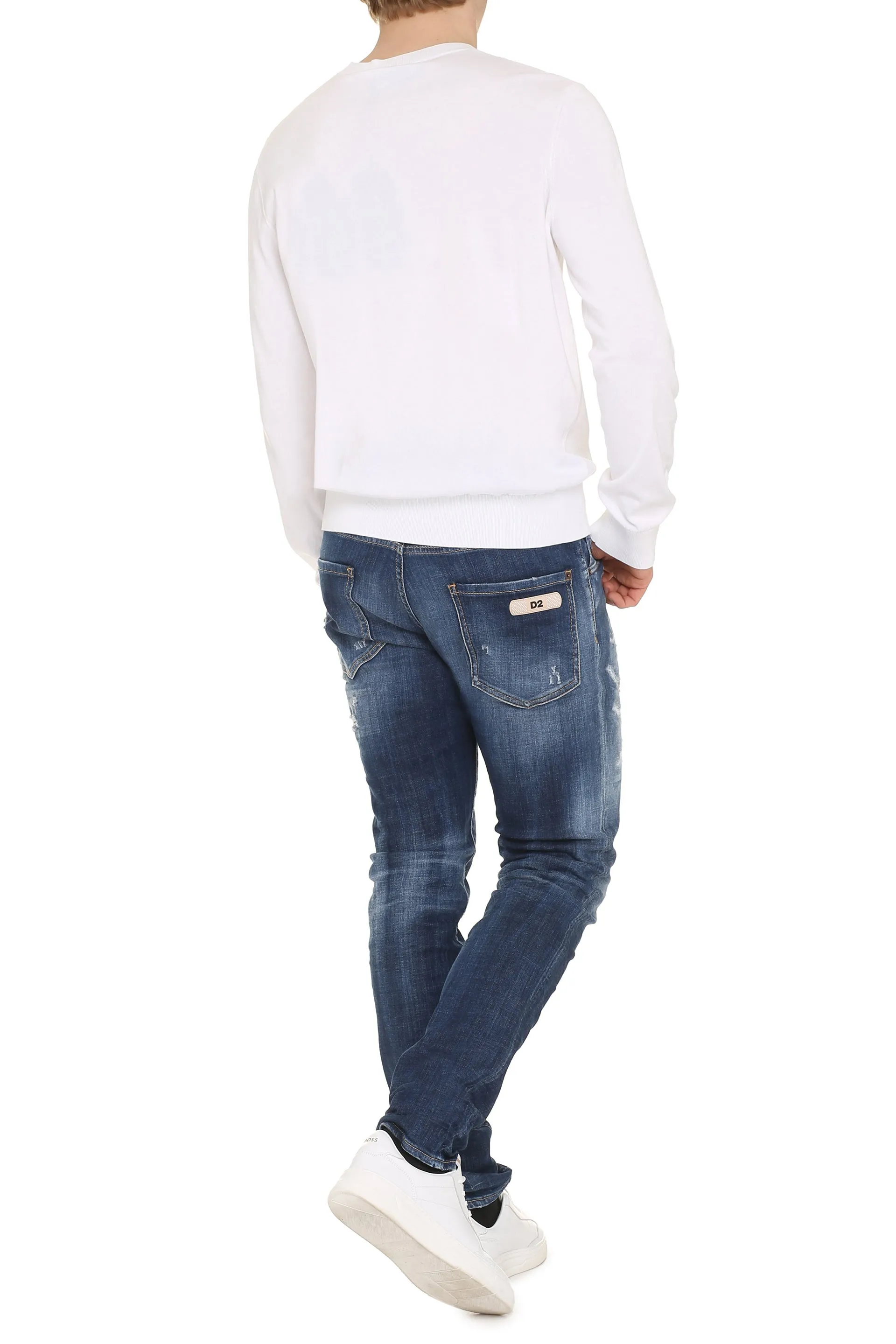 Dsquared2 Pullover girocollo in cotone