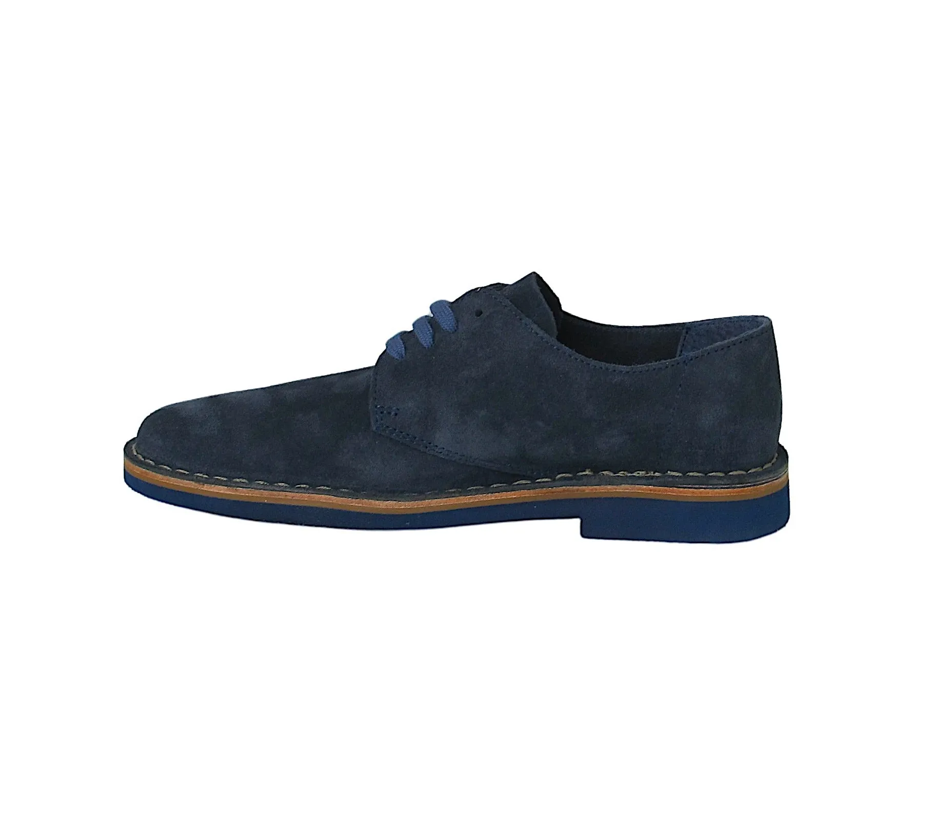 FRAU scarpe uomo derby stringata 2571 CASTORO EVA JEANS BLU estate 2021