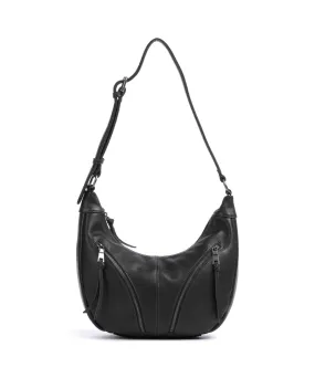  FredsBruder Dear Borsa hobo pelle granulata nero  