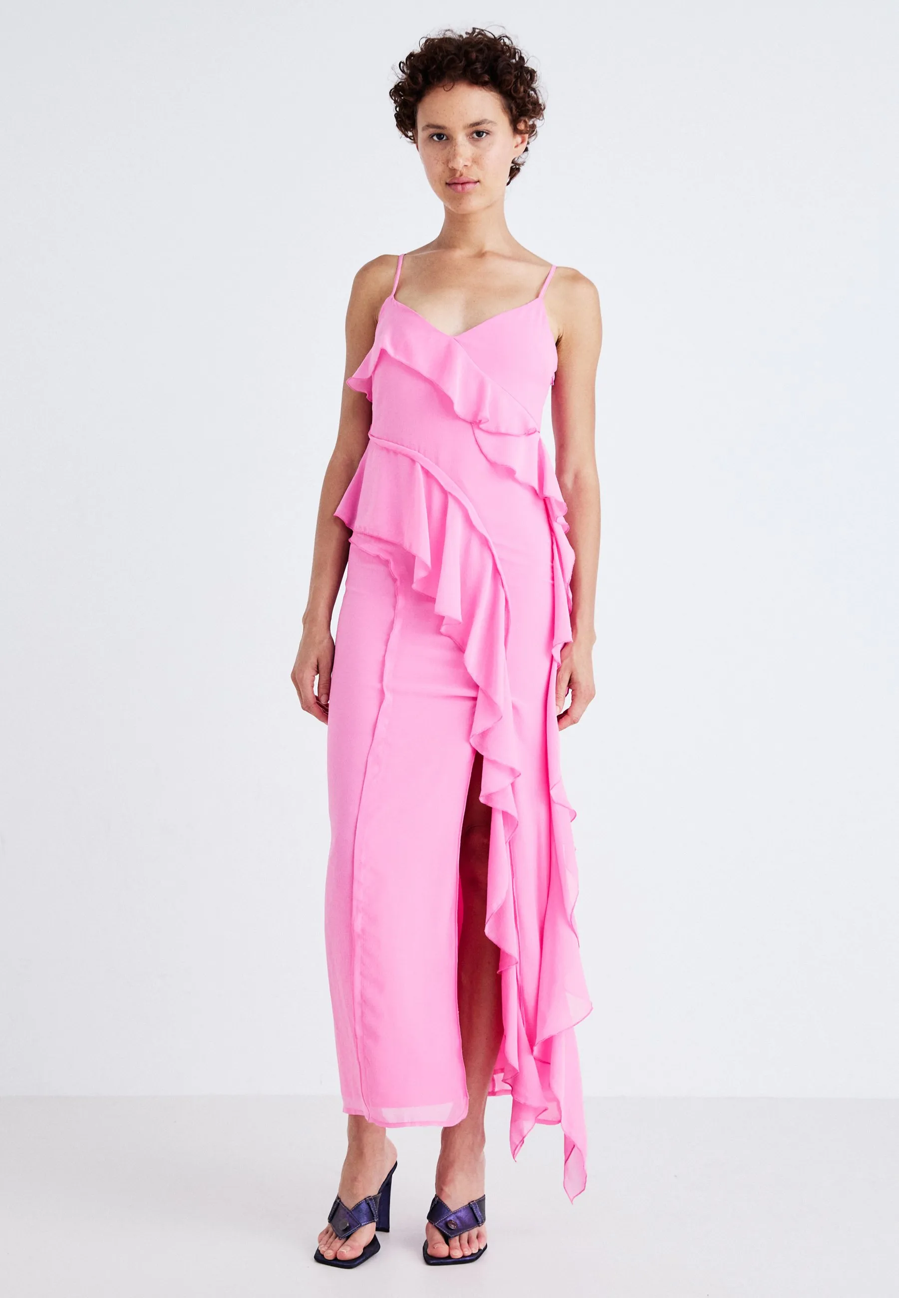 FRILL MAXI DRESS - Abito da sera