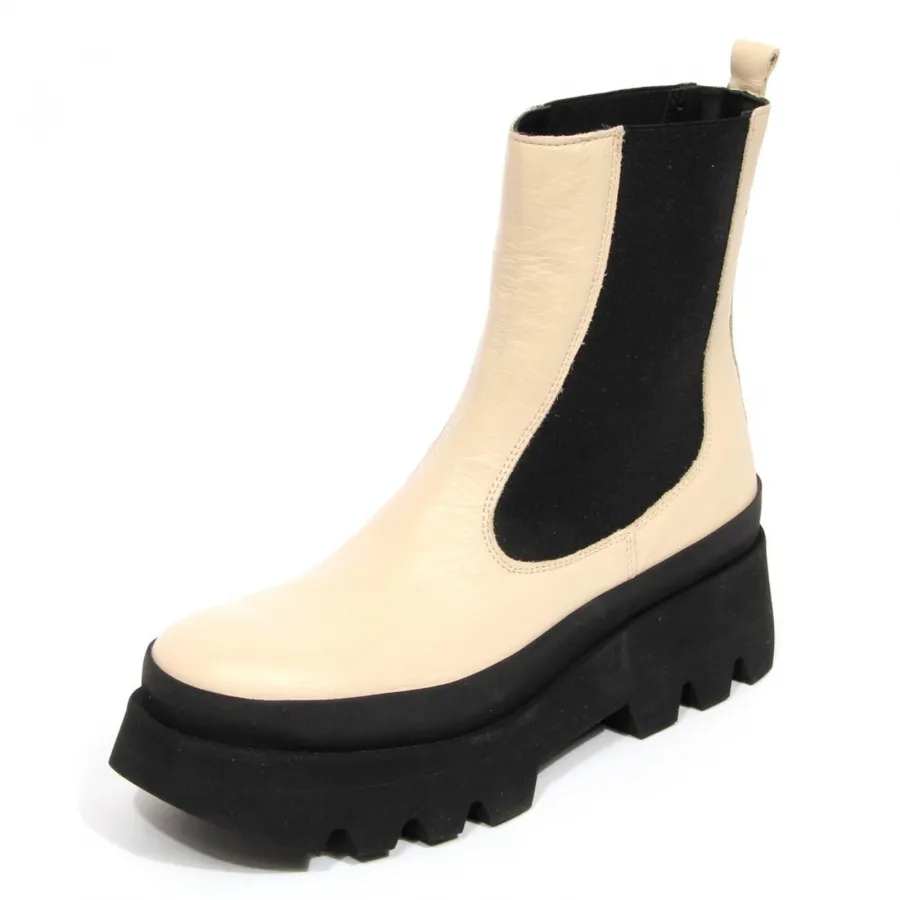 H3114 beatles donna PALOMA BARCELÓ BIANCA woman boots off white