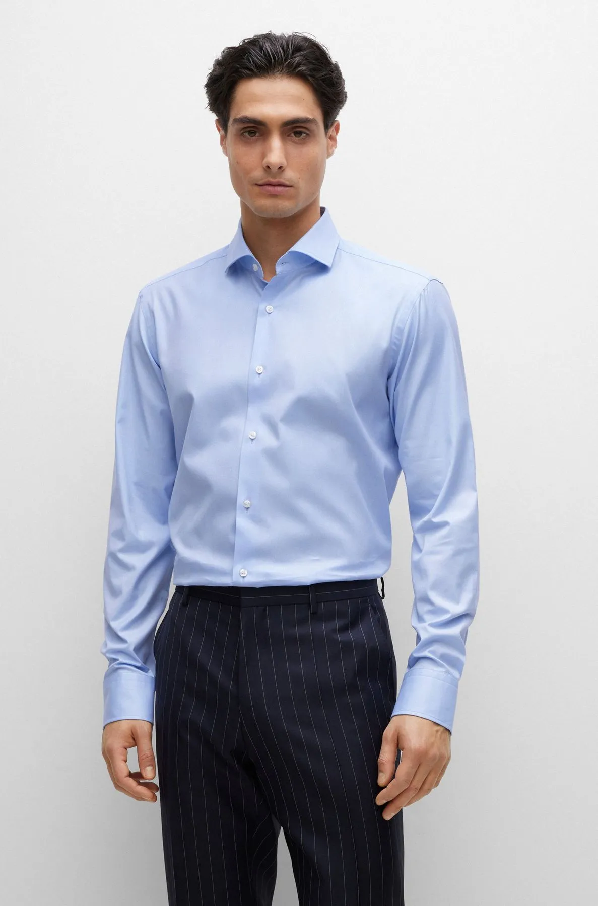 Hugo Boss  ---------    ------------BOSS Camicie Camicia blu Light/PastelBlue 450