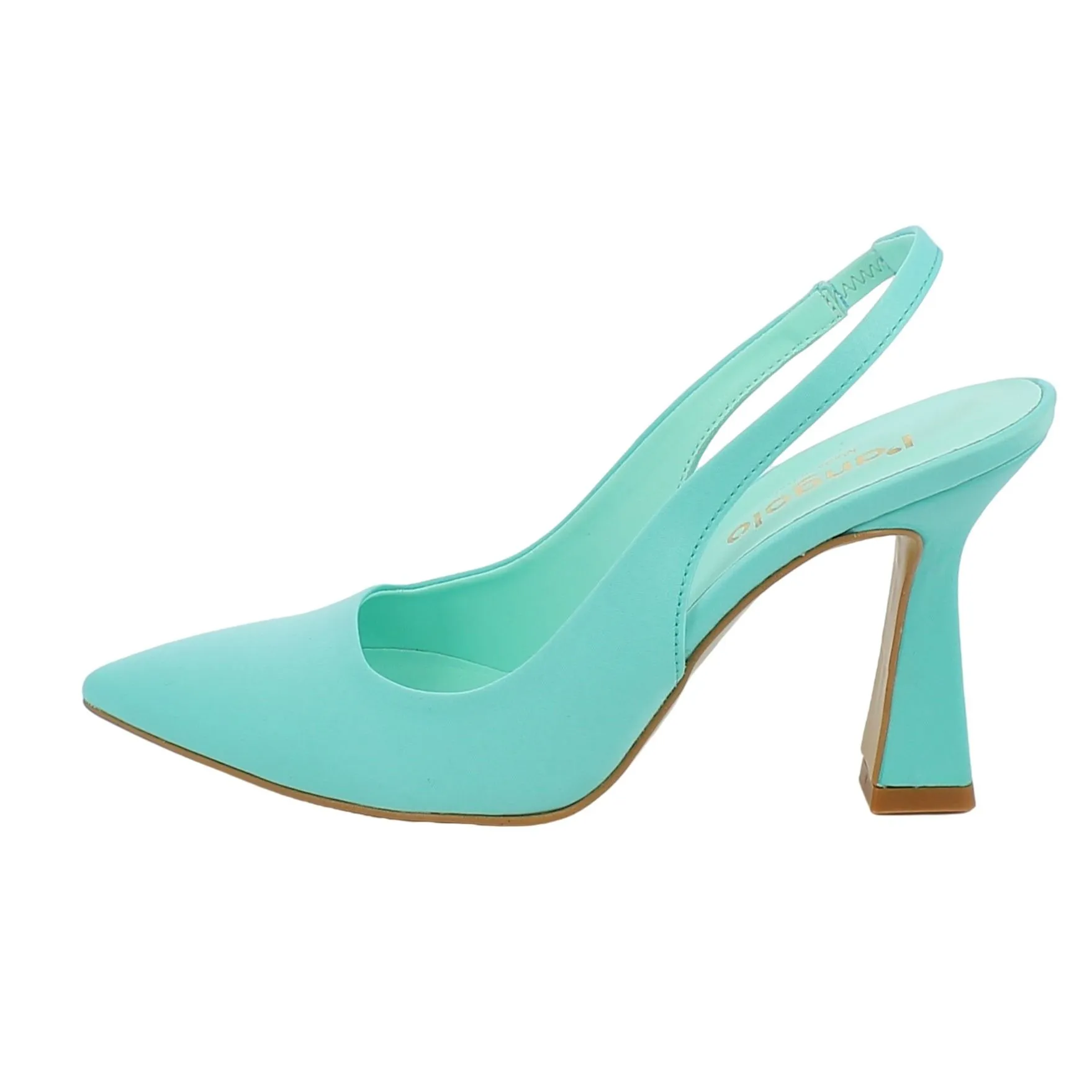 L'Angolo  Decoltè marino con slingback tacco 9 