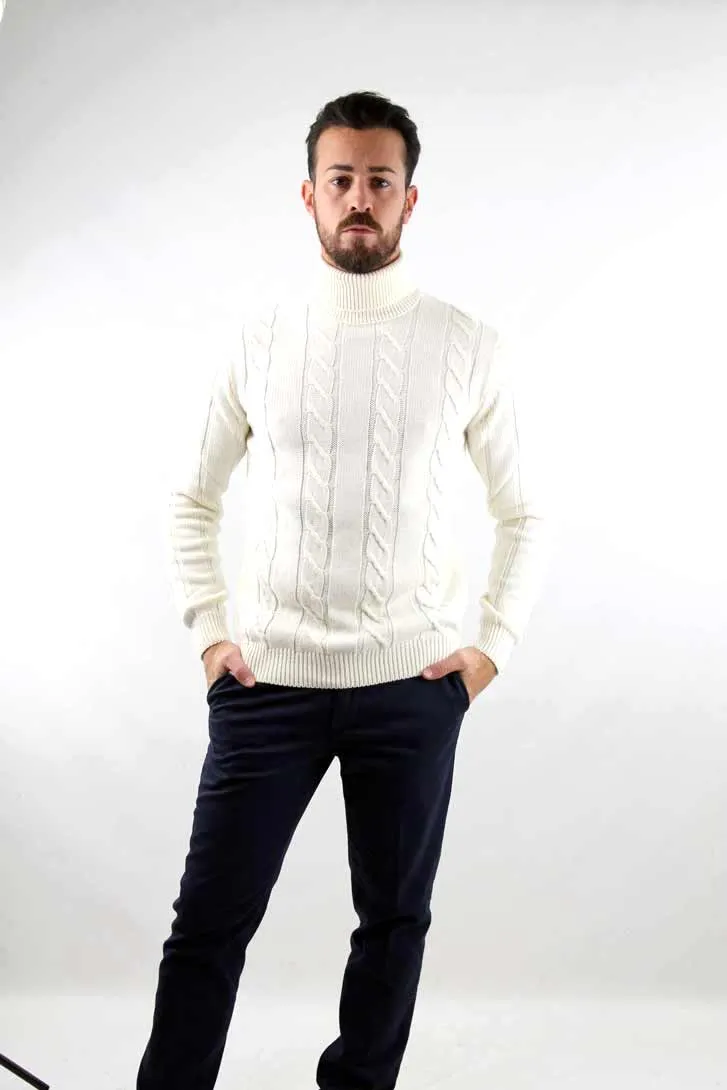MAGLIONE LIAM BIANCO 