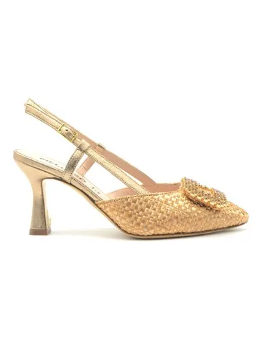 Melluso slingback elegante con accessorio  