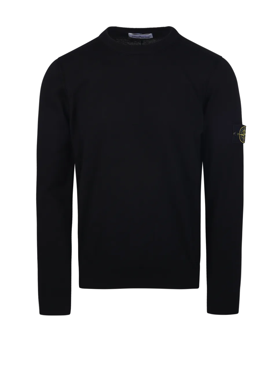 MEN STONE ISLAND BLACK COTTON PULLOVER