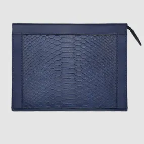 Mespecta Italia  ---------    ------------Pochette clutch borsello Uomo in vera pelle di Pitone Personalizzabile con iniziali - 