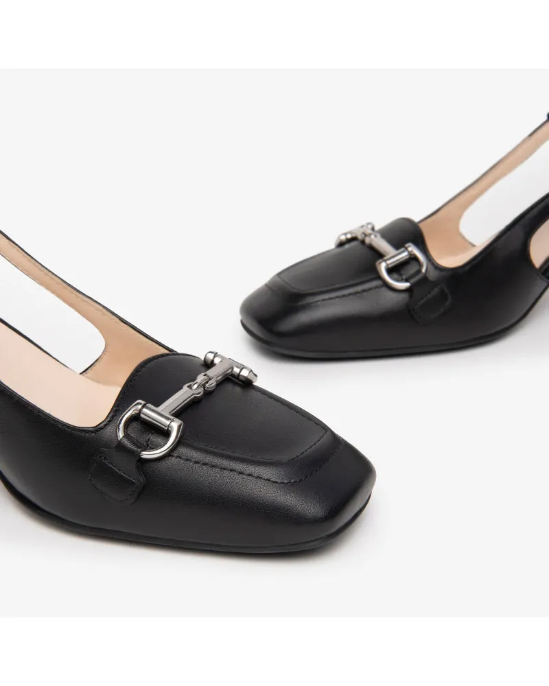 Nero Giardini slingback nero con morsetto E409470D100