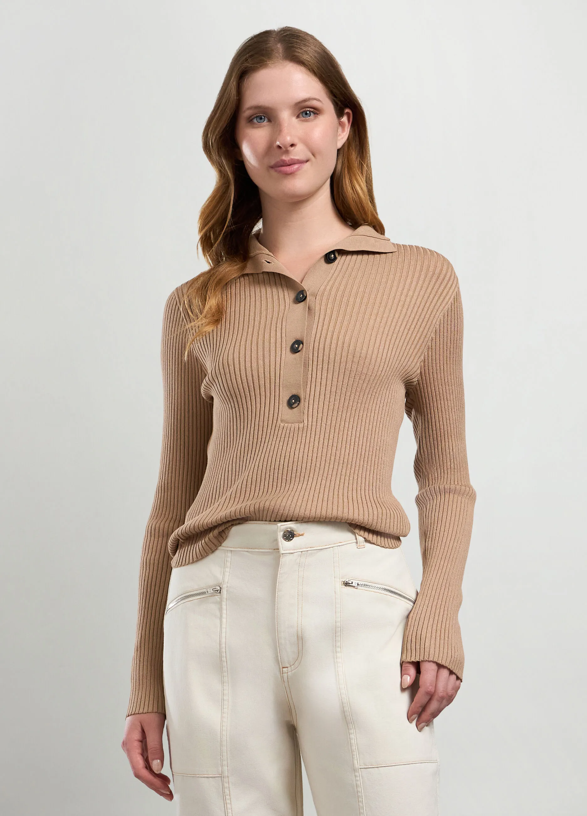 NICE & CHIC  Tricot in costina misto viscosa donna