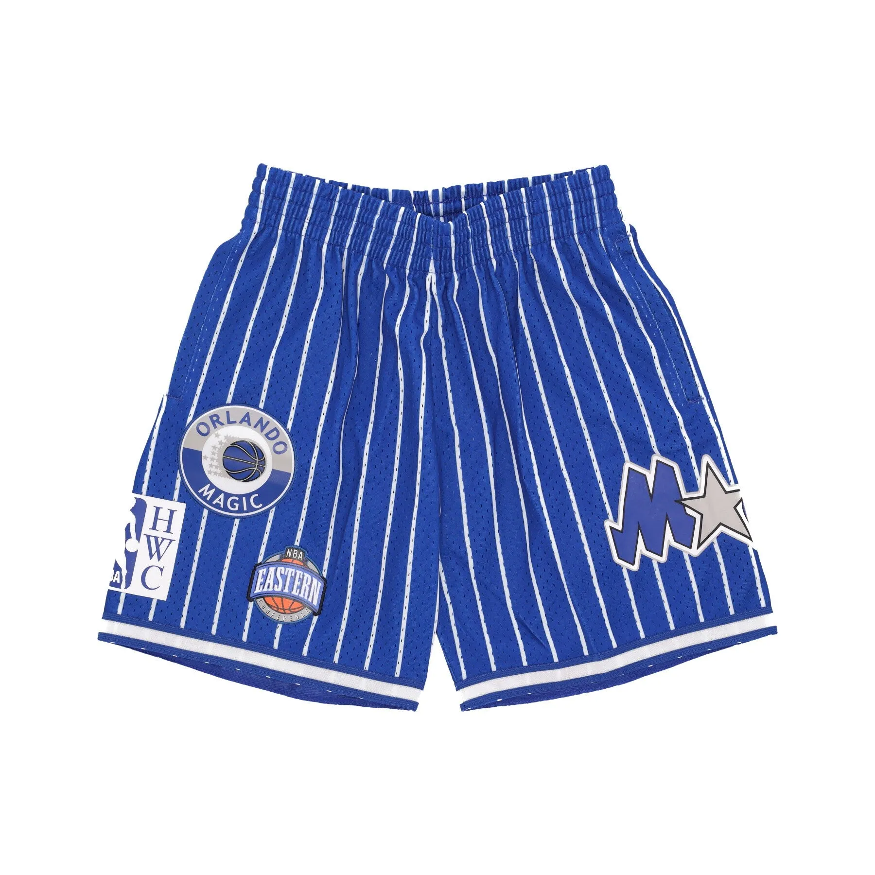 Pantaloncino Basket Uomo Nba Hometown Mesh Short Hardwood Classics Orlmag Royal/white
