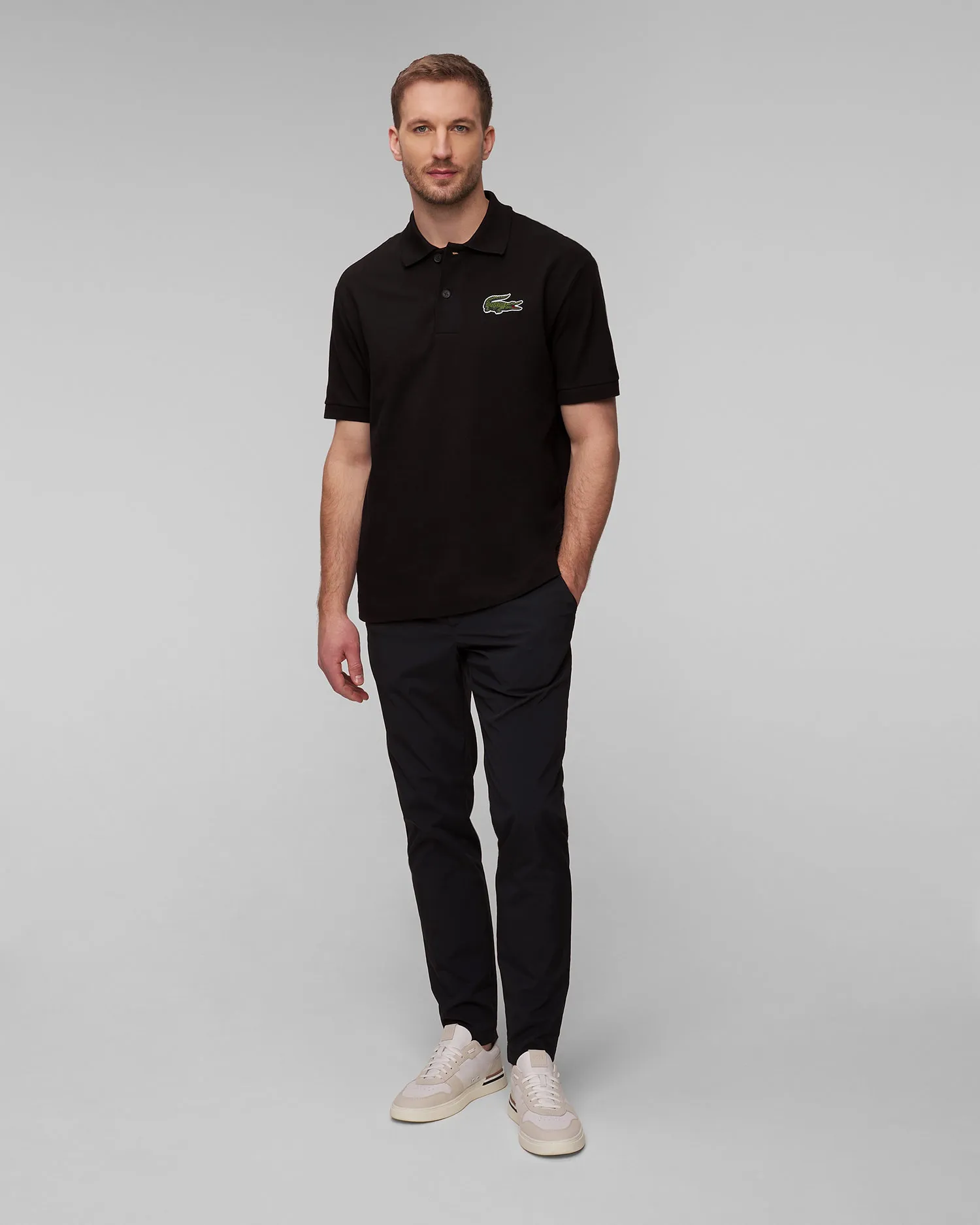 Polo nera da uomo Lacoste PH3922 ph3922-31