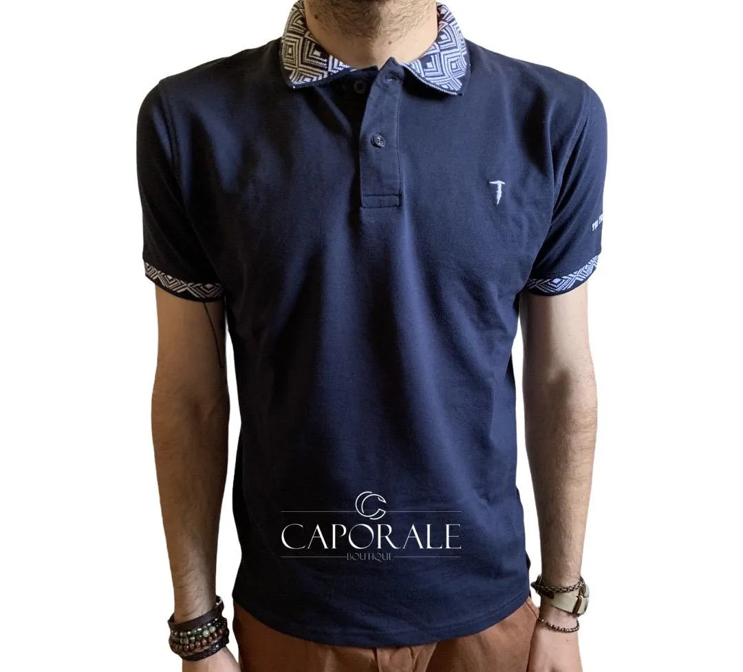Polo Uomo Tru-Trussardi Jersey Collection Blu