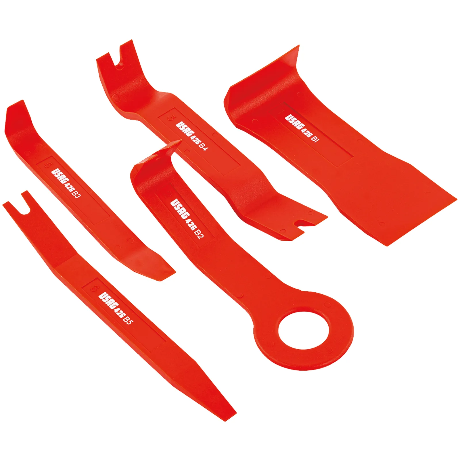 Serie Set Kit 5 Leve USAG Smontaggio Componenti Plastica Carrozzeria 426 B/S5