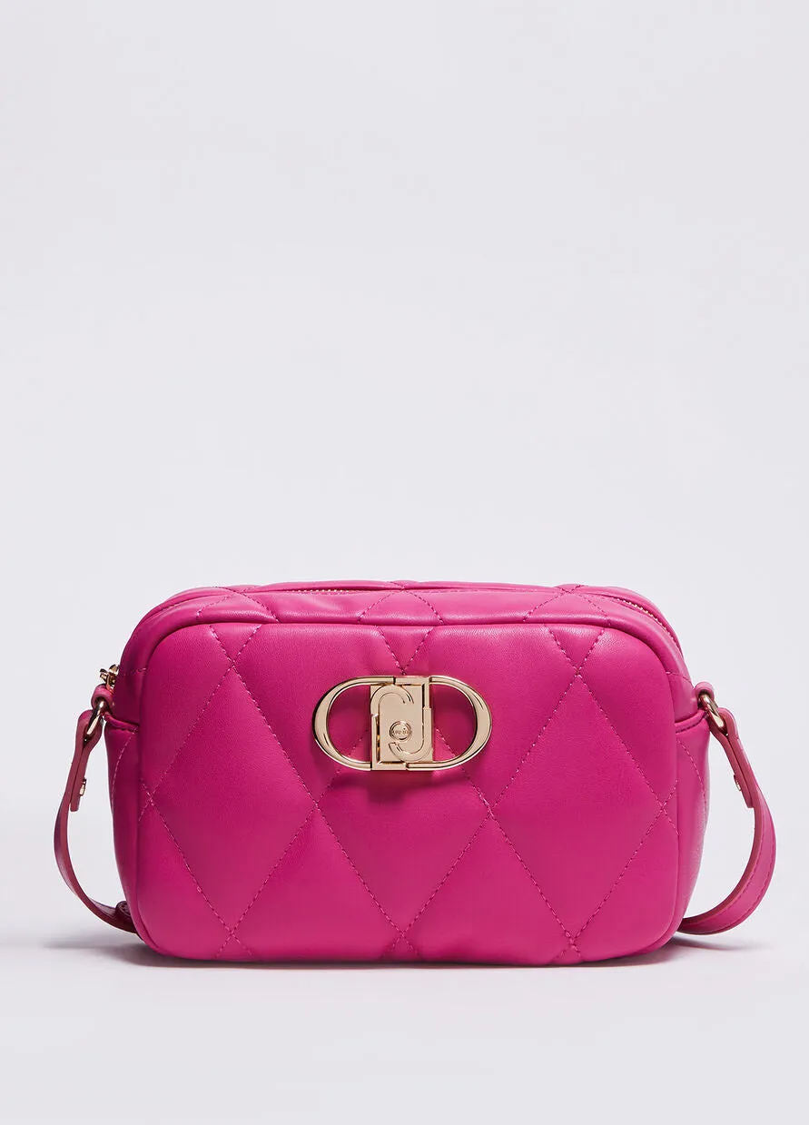 Shoulder Bag with Logo / Pink