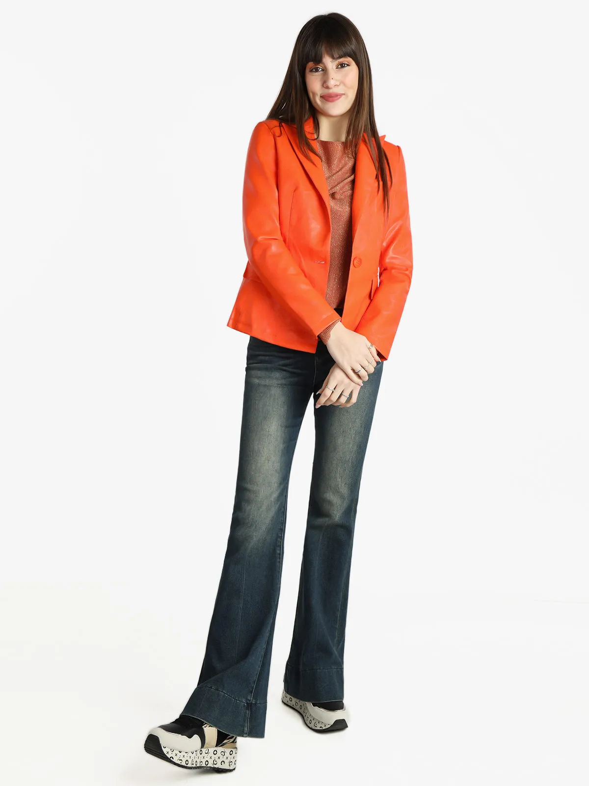 Solada Veste simili cuir femme