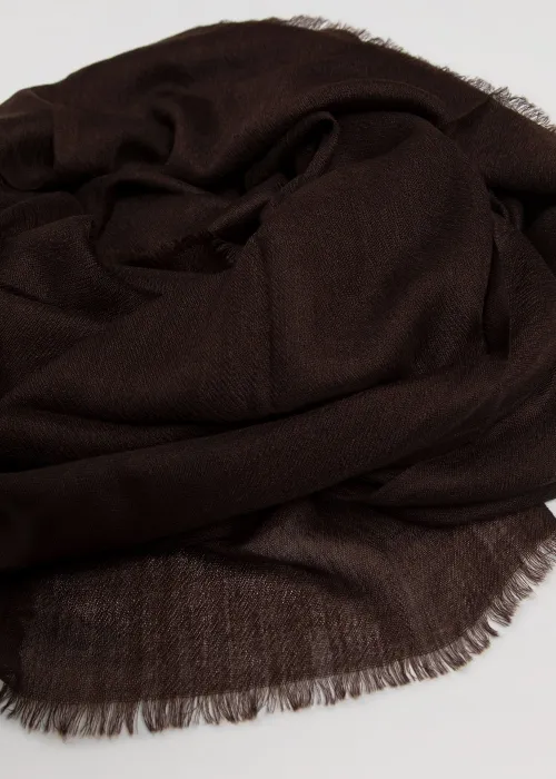 Stola in cashmere light cioccolato