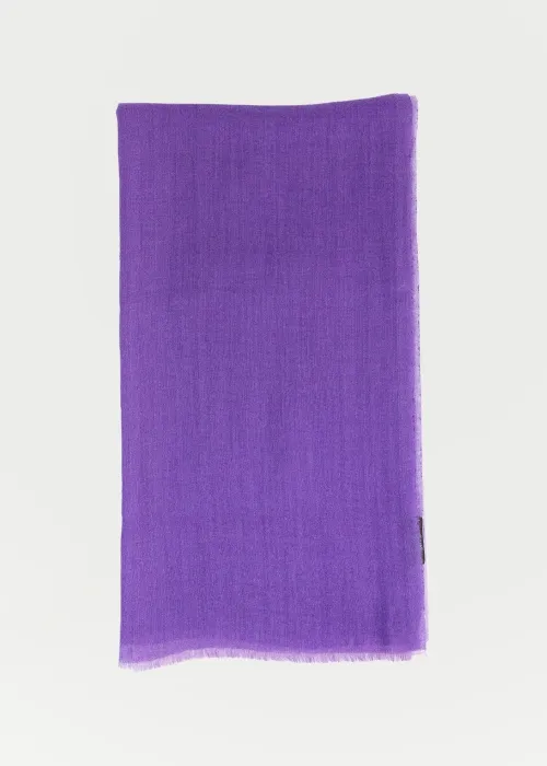 Stola in cashmere light sfumata viola