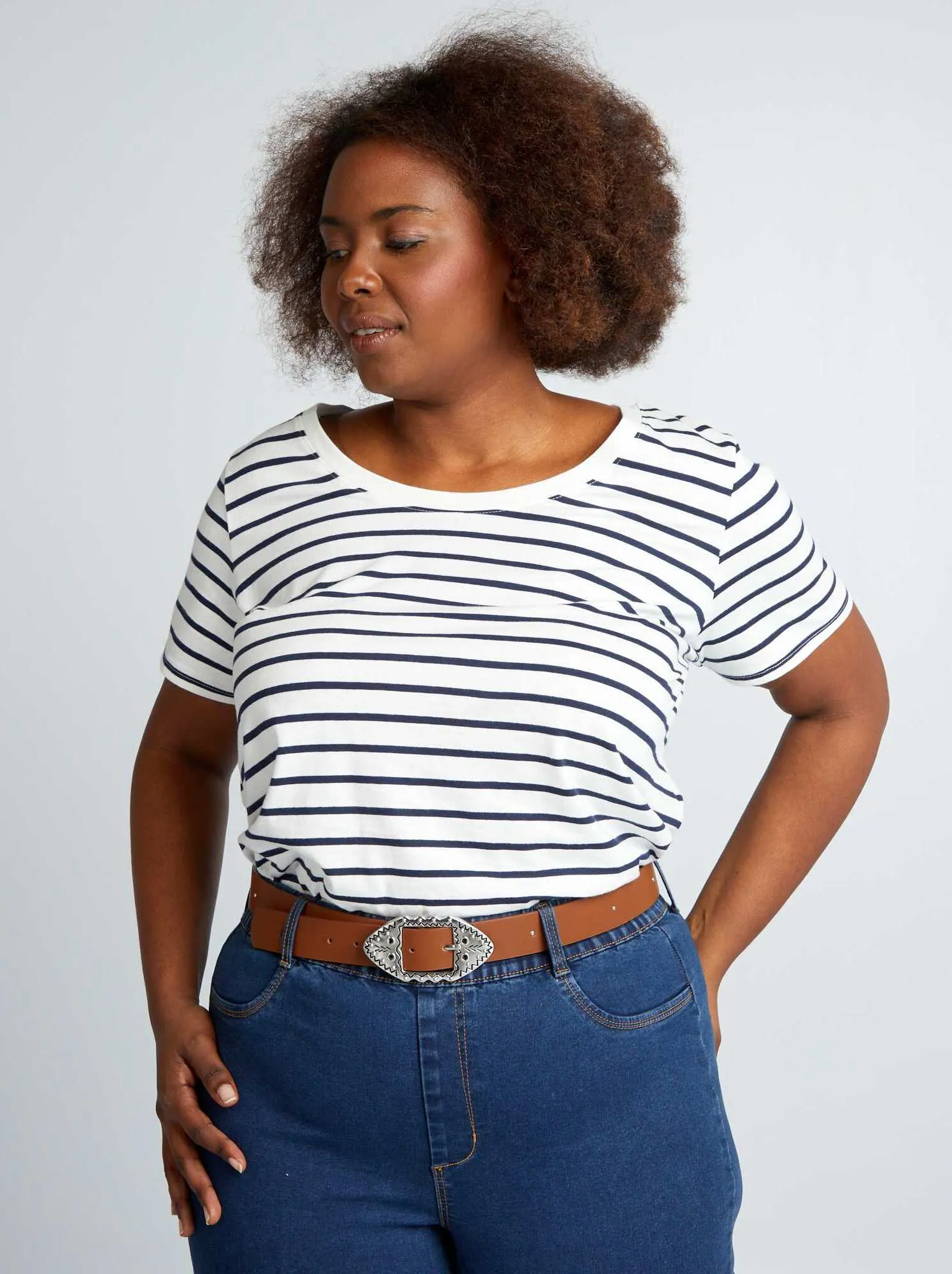 T-shirt in cotone con stampa - BIANCO