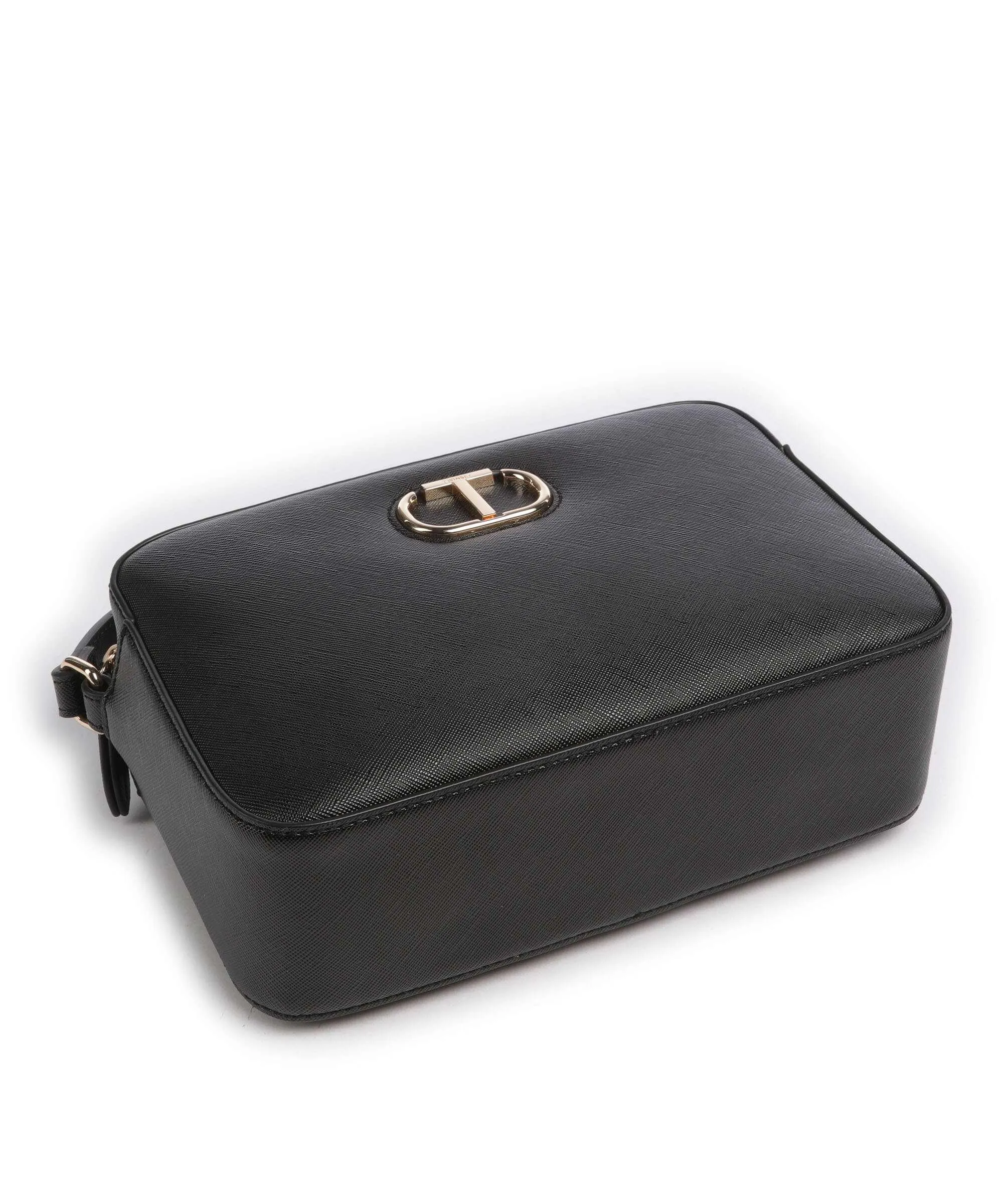  Twinset Saffiano Borsa a tracolla pelle sintetica nero  