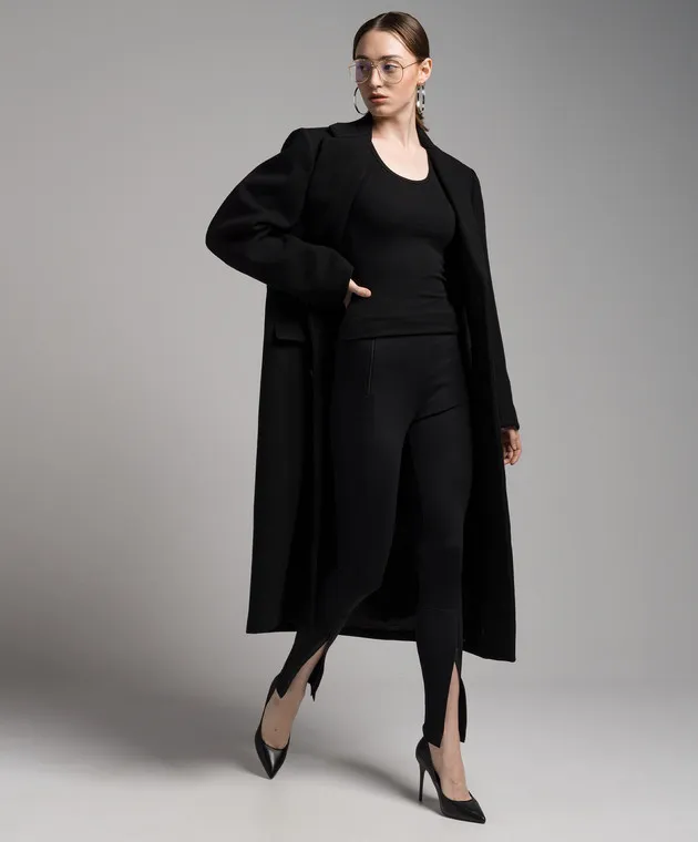 WARDROBE.NYC Leggings neri con cerniere W2014R05
